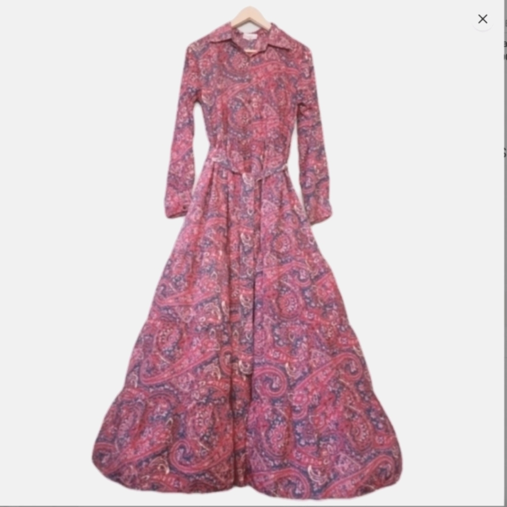 Bohemian Paisley Maxi Dress size M